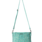 S-12880 Texas Rose Western Embroidered Leather Bag Turquoise