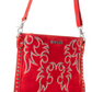 S-12880 Texas Rose Western Embroidered Leather Bag Red