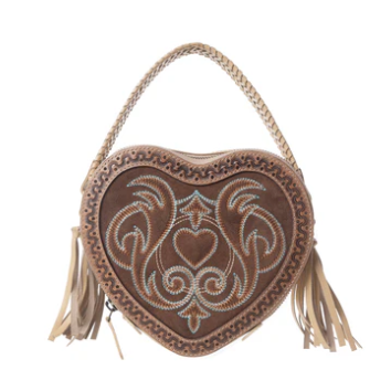 S-14420 Romance Hand Tooled Leather Bag