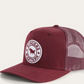 171120006-BU-BUWH Ringers Western Signature Bull Trucker Cap Burgundy & White