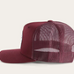 171120006-BU-BUWH Ringers Western Signature Bull Trucker Cap Burgundy & White