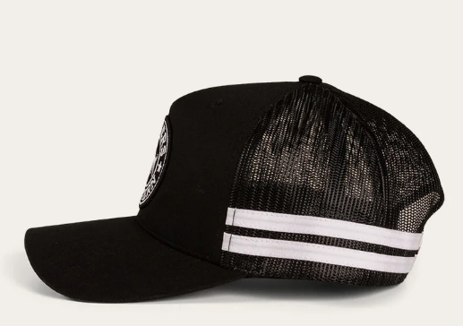 722038RW-BLK/WHT Ringers Western McCoy Trucker Cap Black & White