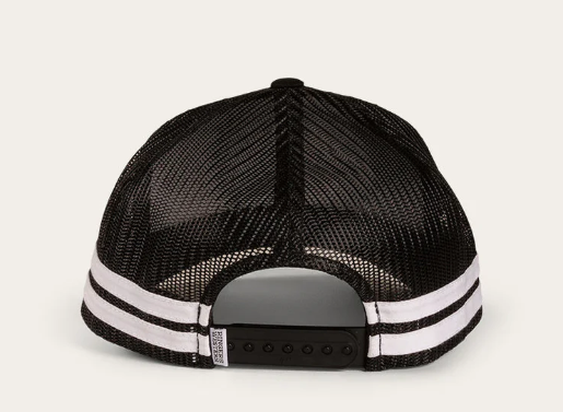 722038RW-BLK/WHT Ringers Western McCoy Trucker Cap Black & White