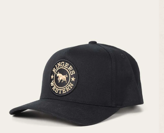 419220099-BLK Ringers Western Grover Baseball Cap Black