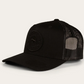 171120006-BLK/BLK Ringers Western Signature Bull Trucker Cap Black/Black