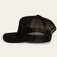 171120006-BLK/BLK Ringers Western Signature Bull Trucker Cap Black/Black