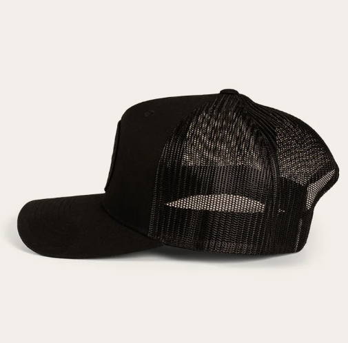 171120006-BLK/BLK Ringers Western Signature Bull Trucker Cap Black/Black