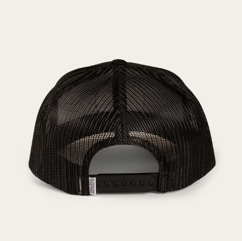 171120006-BLK/BLK Ringers Western Signature Bull Trucker Cap Black/Black