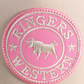 171120006-BOBO-PIBO Ringers Western Signature Bull Trucker Cap Bone & Pink