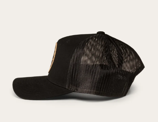 420257RW-BLK/GLD Ringers Western Kid's Signature Bull Trucker Cap Black & Gold