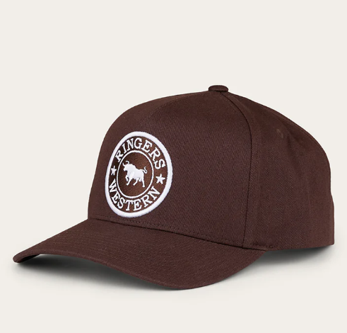 425054RW-CH Ringers Western Grover Tech Baseball Cap Chocolate