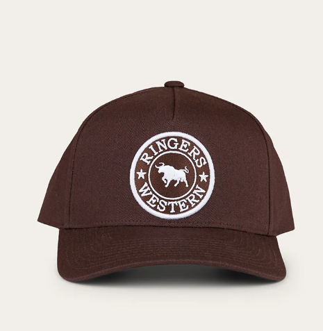 425054RW-CH Ringers Western Grover Tech Baseball Cap Chocolate