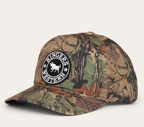 725011RW-CMO Ringers Western Signature Bull Blackwater Baseball Cap Camo