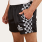 125023RW-BLK Ringers Western Men's Check Footy Short's Black