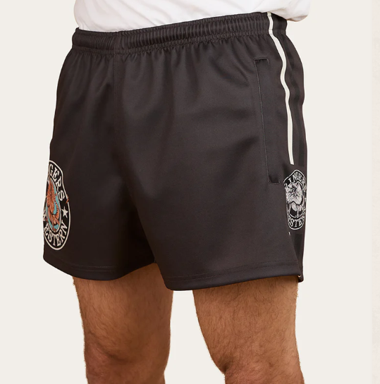 125024RW-CHC Ringers Western Men's "Outta Towner" Footy Short's Charcoal