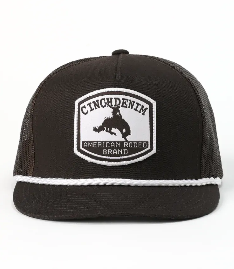 MCC0600609 Cinch Men's Denim Trucker Cap Brown