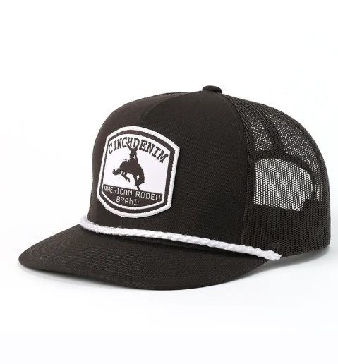 MCC0600609 Cinch Men's Denim Trucker Cap Brown