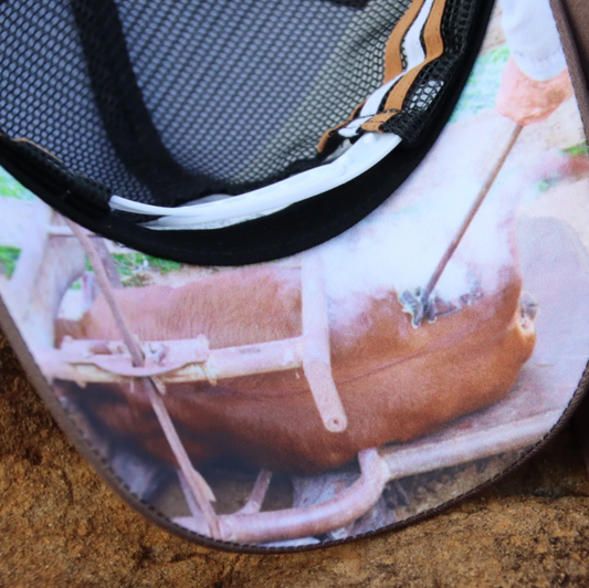 GF36653  GFOUR Punchy Grillin - Navy Trucker Cap