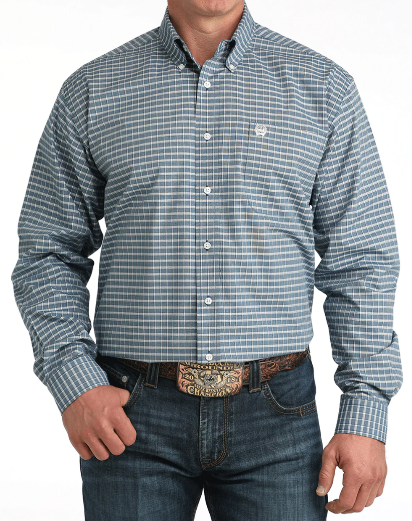 MTW1106053 Cinch Men's Arena Shirt Blue