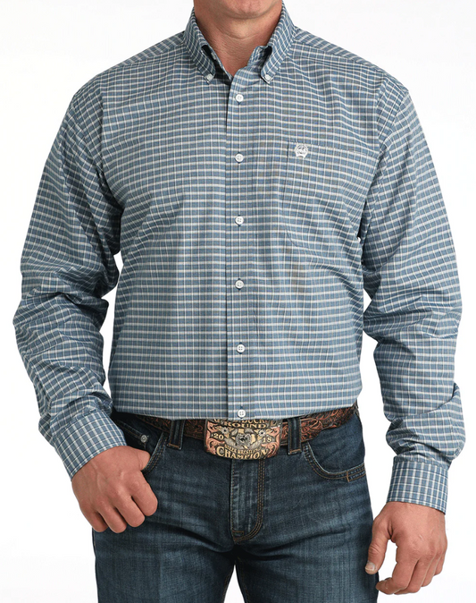 MTW1106053 Cinch Men's Arena Shirt Blue