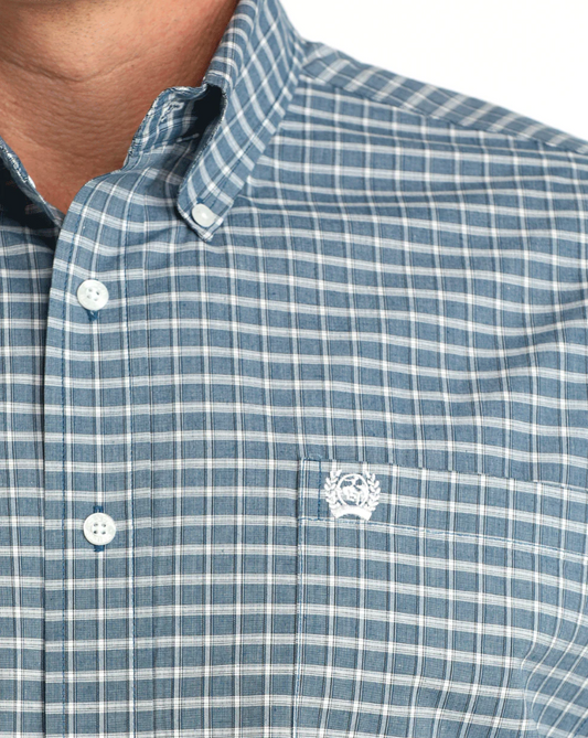 MTW1106053 Cinch Men's Arena Shirt Blue