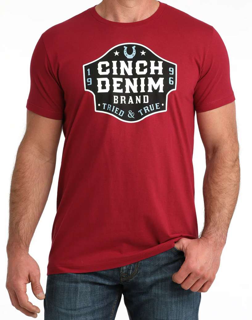 MTT1690712 Cinch Men's Tee Red
