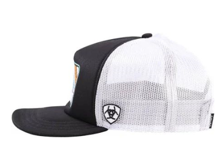 A300091001 Ariat Women's Embroidered Patch Mesh Snap Back Black