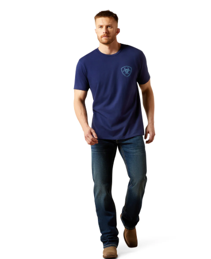 10065905 Ariat Men's New Vertical Logo T-Shirt