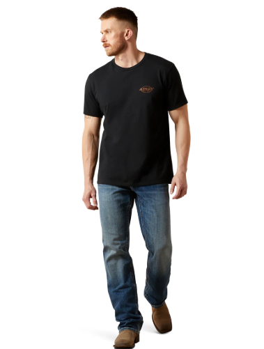 10065936 Ariat Men's Maximal Collage Tee Black
