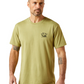 10065894 Ariat Men's Rattler Warnings Tee Tent Green
