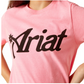 10063748 Ariat Girl's Spur Script Tee Neon Pink