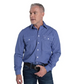 MWLS2626 Just Country Men's Austin Full Button Mini Check Workshirt Blue & White Mini Check