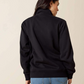 10063144 Ariat Women's Foundation Logo 1/2 Zip Sweatshirt Black