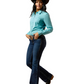 10062538 Ariat Women's Kirby Stretch Shirt Aqua Sea