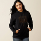 10062734 Ariat Women's Booted Logo Hoodie Black