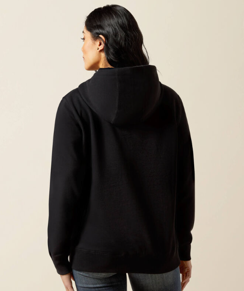 10062734 Ariat Women's Booted Logo Hoodie Black