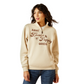10062733 Ariat Women's Denim & Supply 1/2 Zip Sweatshirt Oyster Gray