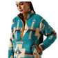10062613 Ariat Women's Berber Snap Front Sweatshirt Agave SW