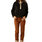 10062612 Ariat Women's Berber Snap Front Sweatshirt Black