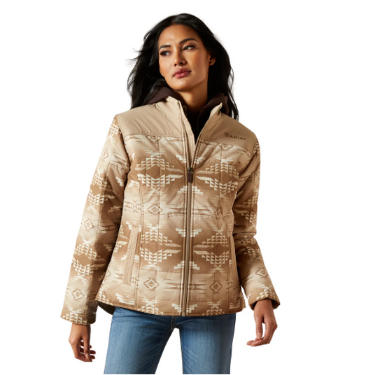 10062550 Ariat Women's Crius Insulated Jacket Savannah Tan/Dune Print