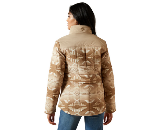 10062550 Ariat Women's Crius Insulated Jacket Savannah Tan/Dune Print