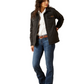 10062812 Ariat Women's Grizzly Quilted Barn Jacket Black
