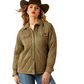 10062813 Ariat Women's Grizzly Quilted Barn Jacket Dusky Green