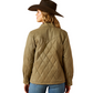 10062813 Ariat Women's Grizzly Quilted Barn Jacket Dusky Green