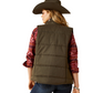 10062267 Ariat Women's Grizzly Quilted Vest Earth