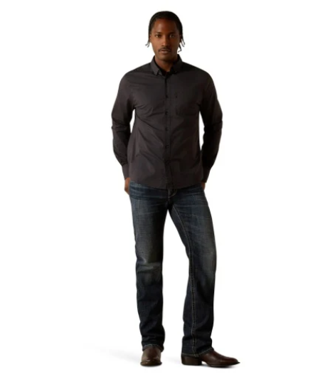 10062216 Ariat Men's Michael LS Shirt Black