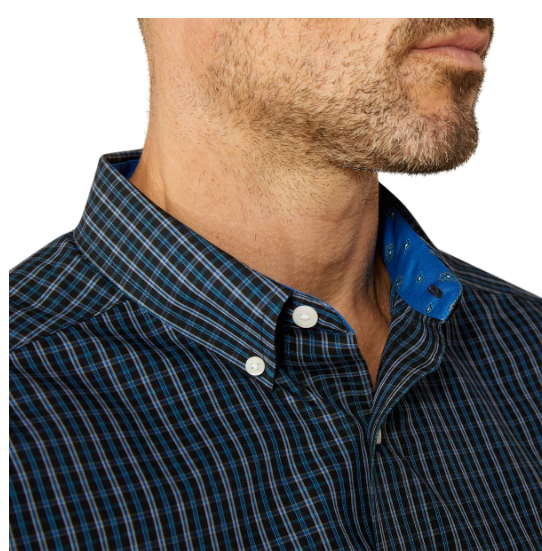 10062231 Ariat Men's Wrinkle Free Carlos LS Shirt Black