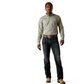 10062233 Ariat Men's Wrinkle Free Cade Fitted LS Shirt Light Grey