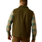 10062435 Ariat Men's Canvas Rancher Vest Desert Sand Khaki
