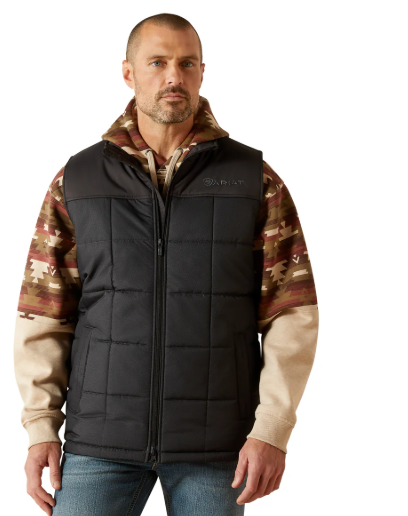 10062901 Ariat Men's Crius Insulated Vest Phantom Chambray